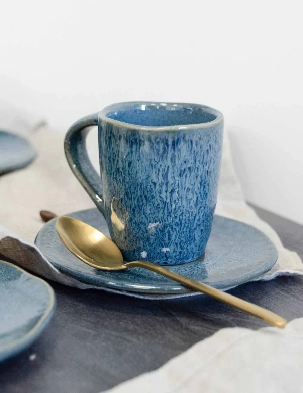 Leonardo MATERA Espresso Set Blau 8-teilig 8