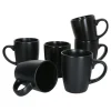 Null 6-tlg. Kaffeebecher Set Kattegat Mit Henkel 250 Ml Schwarz Matt 25