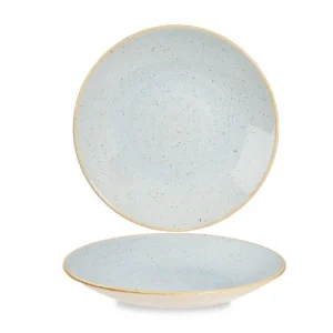 Churchill 12 X Teller Tief 24cm STONECAST Duck Egg Blue 15