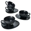 Null 4er Set Manhattan Kaffeetasse Mit Untertasse Für 4 Personen Schwarz – 24322667 25