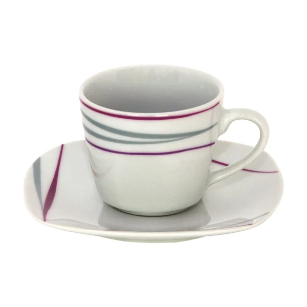 Null 6er Set Kaffeetasse 18cl Mit Kaffeeuntertasse 14,5cm Atrium 5