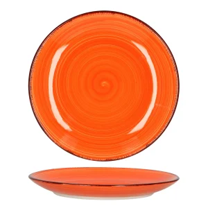 Null MamboCat Uni Orange 12-tlg. Teller Set Geschirr Steingut 19