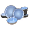 Null 18tlg. Set Santorini Reactive Glaze Blau 23