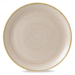 Churchill 6 X Teller Flach Dreieckig 31cm STONECAST Nutmeg Cream 17