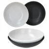 Null 4er Set Suppenteller Nero Bianco Weiß & Schwarz 25