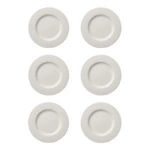 Villeroy & Boch Manufacture Rock Frühstücksteller Weiß 22 Cm 6er Set 17