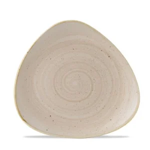 Churchill 12 X Teller Flach Dreieckig 19cm STONECAST Nutmeg Cream 13