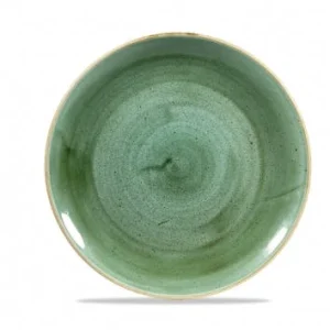 Churchill 12 X Teller Flach Coup 21,7cm STONECAST Samphire Green 13