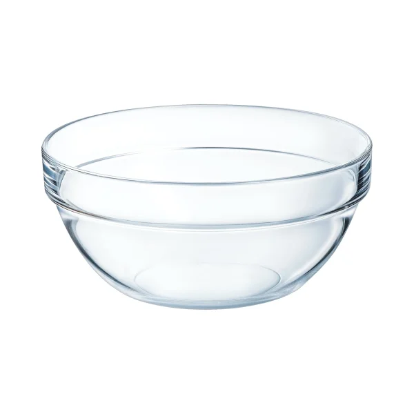 Arcoroc ARC 10022 Empilable Schale, Stapelschale, Schüssel, 20cm, 1.8 Liter, Glas, Transparent, 1 Stück 1