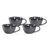 Leonardo MATERA Keramiktasse 290 Ml Anthrazit 4er Set 25