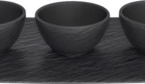 Villeroy & Boch Manufacture Rock Dipschälchen Schwarz Ø 7,7 Cm 6er Set 13