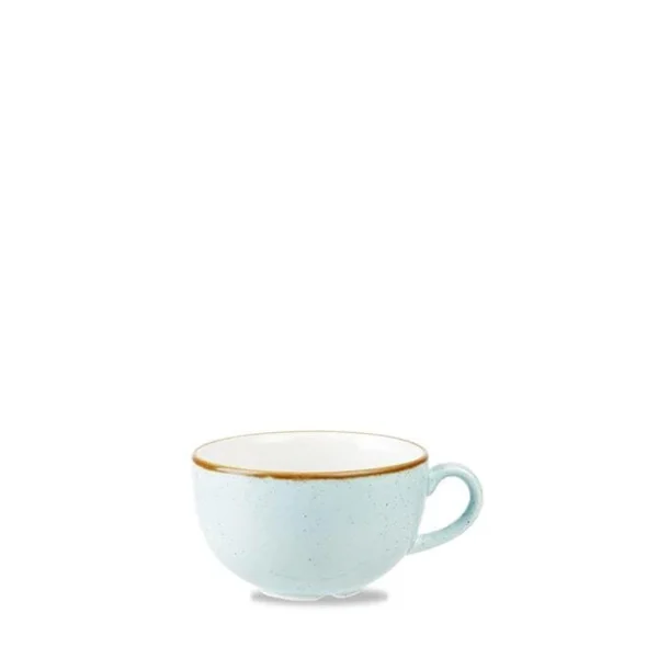 Churchill Stonecast Cappucino-Tasse Duck Egg Blue ø9,5cm 227ml Blau, Ohne Untertasse (12 Stück) Von CHEFGASTRO 3