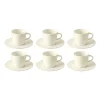 Villeroy & Boch Manufacture Rock Kaffee Set Weiß 12-teilig 25