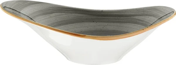 Bonna Premium Porcelain ASCSTR10KS Aura Space Bowl Schale, Dipschale, Aperitif, 7.5x10cm, 45ml, Porzellan, Grau, 1 Stück 1