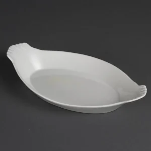 Olympia Whiteware Ovale Gratinschalen Weiß 26,2 X 14,1cm, Packungsinhalt: 6 Stück 15