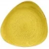 Churchill 12 X Teller Flach Dreieckig 26,5cm STONECAST Mustard Seed Yellow 25