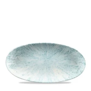 Churchill 6 X Platte Chefs Oval 34,7×17,3cm STONE Aquamarine 15