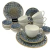 Kaffeeservice Geschirrset Tellerset 6 Personen Porzellan 24er Set Bonna Alhambra Gourmet Premium 23