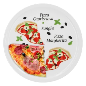 Null 4er Set Pizzateller Margherita Groß – 30,5cm Porzellan Teller Mit Schönem Motiv – Für Pizza / Pasta, Den `großen Hunger` Oder Zum Anrichten Geeignet 19