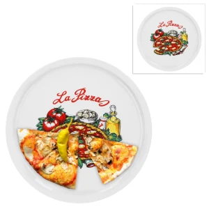 Null 4er Set Pizzateller Margherita Groß – 30,5cm Porzellan Teller Mit Schönem Motiv – Für Pizza / Pasta, Den `großen Hunger` Oder Zum Anrichten Geeignet 13