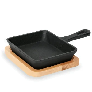 Was-germany WAS Germany – Mini Servierpfanne Cast Iron 35 Mit Holz Untersetzer, 14,5 X 14,5 X 2,5 Cm, Gusseisen/Holz (3538140) 11