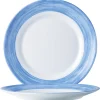 ARCOROC Brush Blue Restaurant Teller Flach 15,5cm * 6er 23