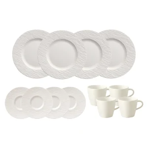 Villeroy & Boch Manufacture Rock Starter-Set 6-teilig Weiß 17