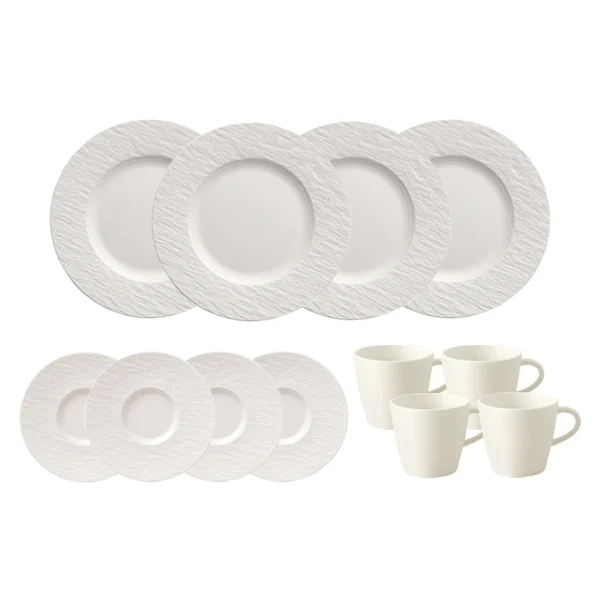 Villeroy & Boch Manufacture Rock Starter-Set 6-teilig Weiß 6