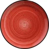 6x Speiseteller Flacher Teller Rund Tafelgeschirr Porzellan Rot Creme Bonna Aura Passion Gourmet 27cm Kantenschutz 25