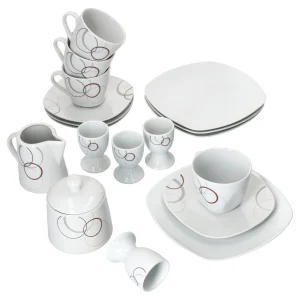 Null 18tlg. Kaffee Set Lilli Look Für 4 Personen 11