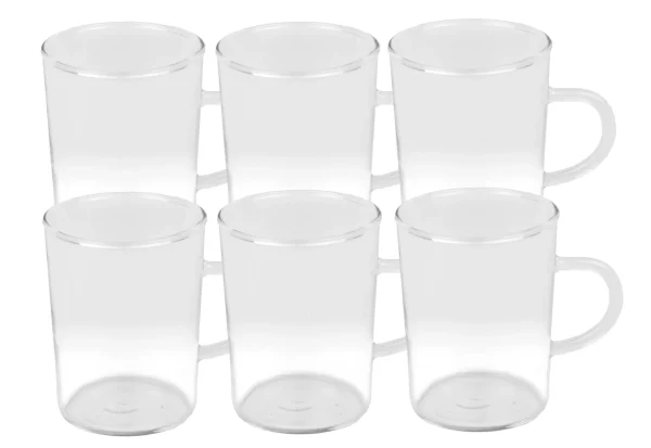 Null 24er Set Teeglas Ceylon 220ml – Klassische Teetasse Aus Hitzebeständigem Glas Mit Henkel 4