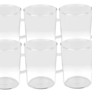 Null 18er Set Teeglas Ceylon 220ml – Klassische Teetasse Aus Hitzebeständigem Glas Mit Henkel 13