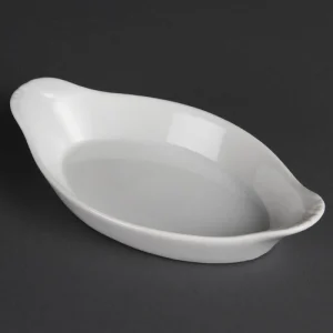 Olympia Whiteware Ovale Gratinschalen Weiß 26,2 X 14,1cm, Packungsinhalt: 6 Stück 11