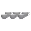 Ritzenhoff & Breker DOPPIO Kaffeetasse 200 Ml Grau 6er Set 23