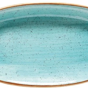 6 X Aura Terracotta Gourmet Platte Oval 34x19cm * – Bonna Premium Porcelain 19