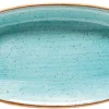 12 X Aura Aqua Gourmet Platte Oval 19x11cm * – Bonna Premium Porcelain 25