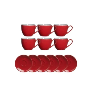 Ritzenhoff & Breker DOPPIO Kaffeeservice 12-teilig Rot 15