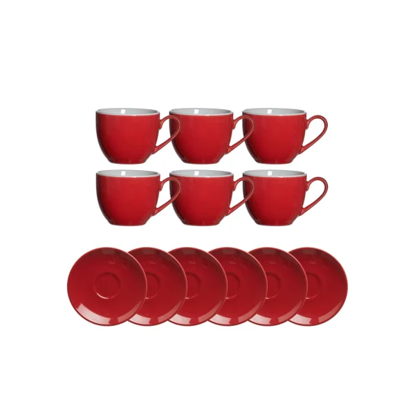 Ritzenhoff & Breker DOPPIO Kaffeeservice 12-teilig Rot 5