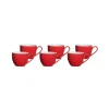 Ritzenhoff & Breker DOPPIO Espressotasse 80 Ml Rot 6er Set 20