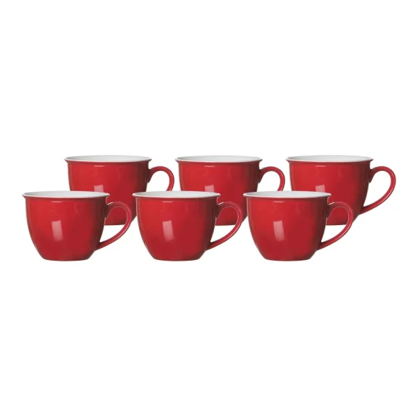 Ritzenhoff & Breker DOPPIO Jumbotasse 350 Ml Rot 6er Set 1