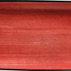 6x Servierplatten Speiseteller Porzellan Geschirr Rechteckig Rot Creme Bonna Aura Passion Moove 34x16cm Kantenschutz 25