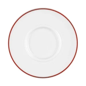 Esmeyer 6 X Seltmann Untere Zur Suppentasse 17,5 Cm, Form: Vitalis, Dekor: 34440 Rot-grau 17