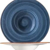 Bonna Premium Porcelain ADKBNC28CK Aura Dusk Plate Teller Tief, Supenteller, 28cm, 400ml, Porzellan, Blau, 1 Stück 25