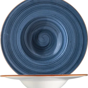 Bonna Premium Porcelain ADKBLM28CK Aura Dusk Plate Teller Tief, Supenteller, 28cm, 1.7 Liter, Porzellan, Blau, 1 Stück 11