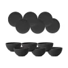 Villeroy & Boch Manufacture Rock Bowl Set 12-teilig Schwarz 23