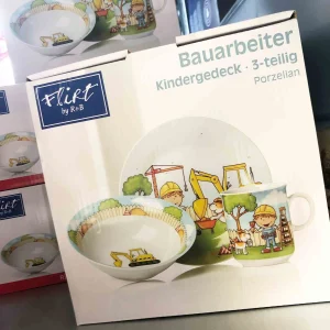 Ritzenhoff & Breker BAUARBEITER Kindergeschirr Set 3-teilig 19