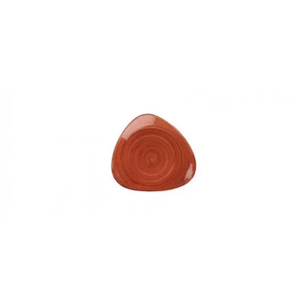 Churchill 12 X Teller Flach Dreieckig 26,5cm STONECAST Spiced Orange 1