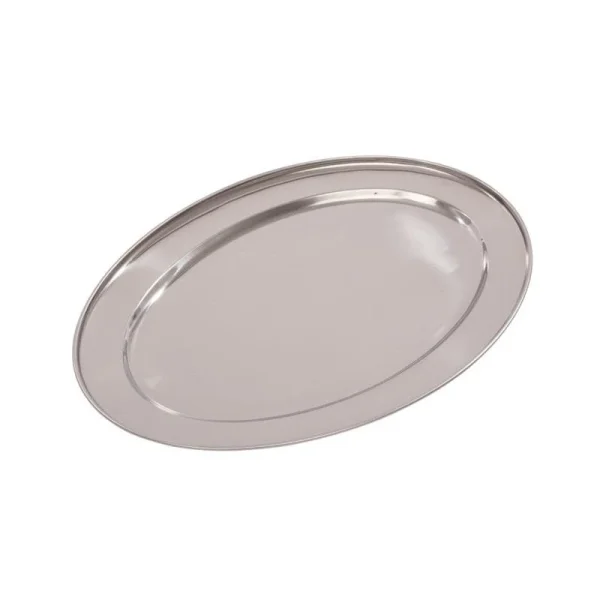 Null Galerie-Tablett Oval 26,0 X 19,0cm, H 4,5cm Versilbert 8