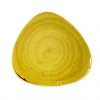 Churchill 6 X Teller Flach Dreieckig 31cm STONECAST Mustard Seed Yellow 23