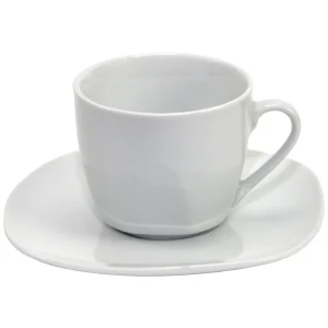 Null 12er Set Kaffeetasse 23,5 Cl Mit Untertasse 15,5cm Ebro Aus Opal-Hartglas 17